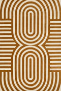 Hand Tufted Rug | Mustard & Ivory | Wool | Looprik by Rugfine-0